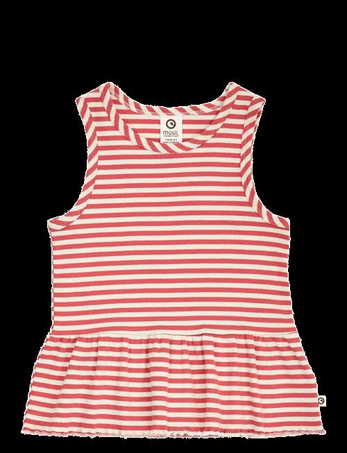 Müsli | Rib Stripe Peplum Top | 104