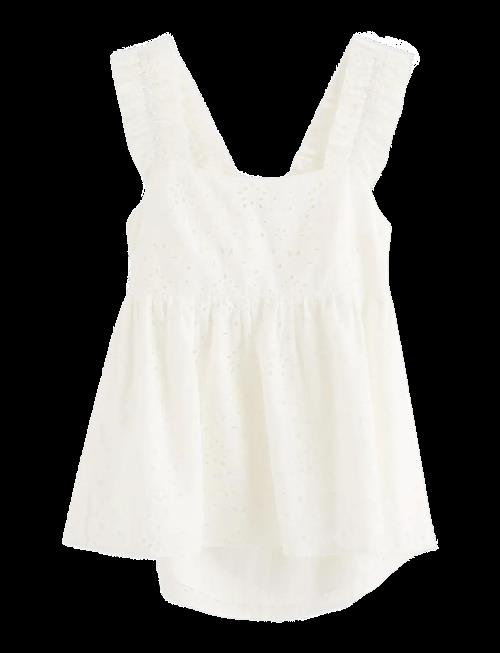 Lindex | Sleeveless Blouse With Broderie Anglaise | 158/164