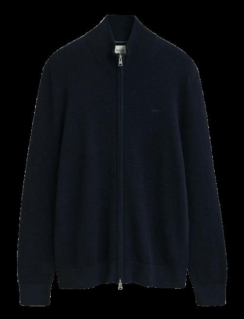 Gant | Textured Cotton Merino Cardigan | M