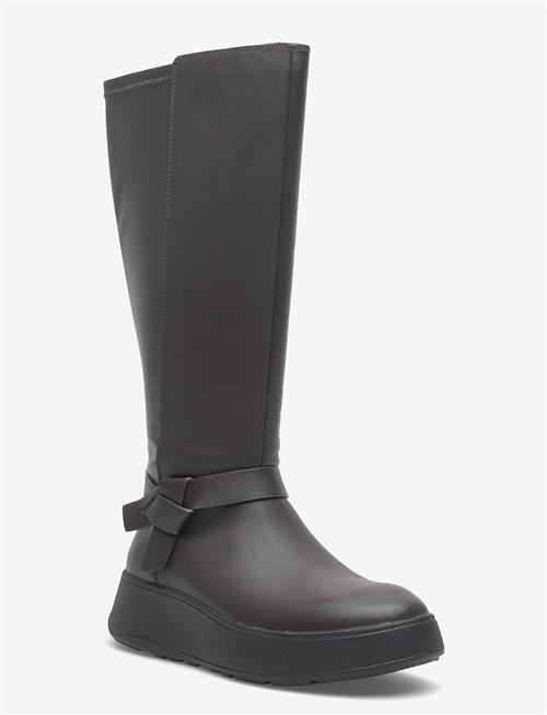 FitFlop | F-Mode Folded-Knot Flatform Tall Stretch Boots | 41
