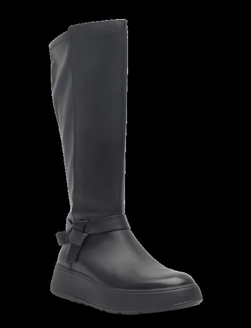 FitFlop | F-Mode Folded-Knot Flatform Tall Stretch Boots | 40