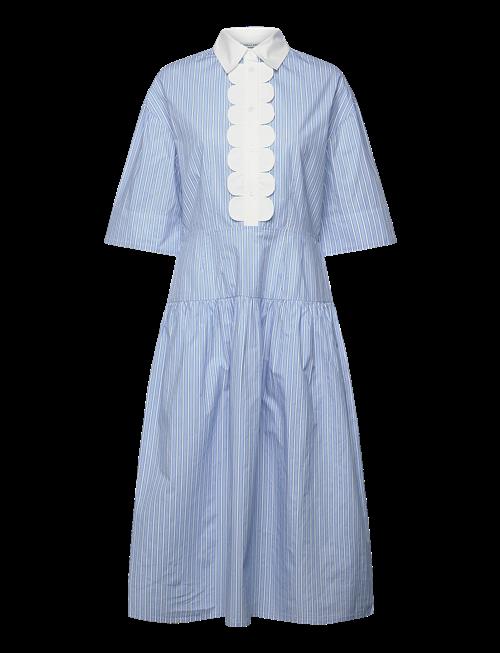 Stella Nova | Striped Dress With Scallops | 34