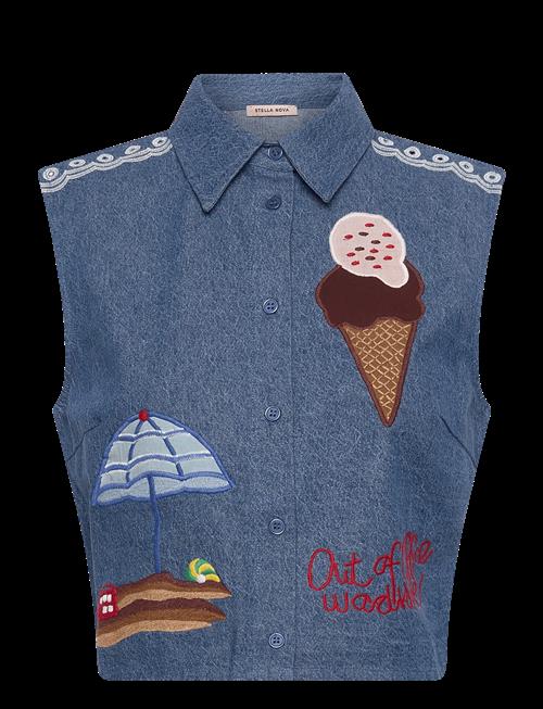 Stella Nova | Out Of Office Embroidered Top | 38