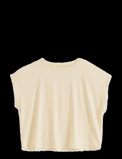 aim´n | Soft Basic Roll Sleeve Top | M