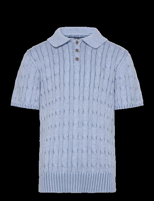 Ralph Lauren Kids | Cable-Knit Cotton Polo-Collar Sweater | 132-137