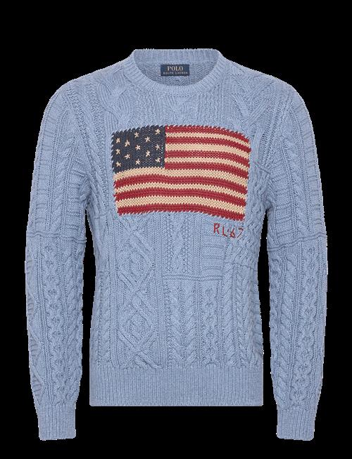Polo Ralph Lauren | Aran-Knit Flag Sweater | XS