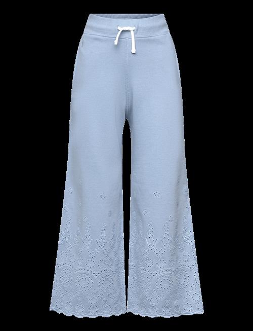 Ralph Lauren Kids | Eyelet French Terry Wide-Leg Sweatpant | 154-158