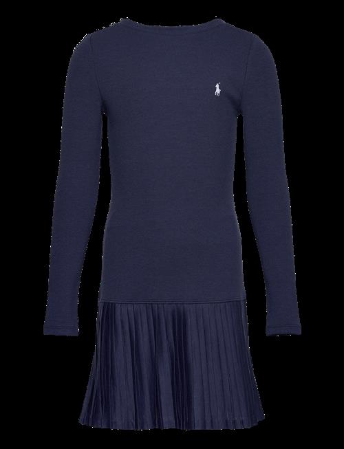 Ralph Lauren Kids | Pleated-Skirt Ribbed Dress | 154-158