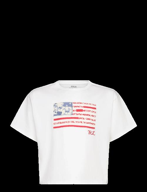 Ralph Lauren Kids | Floral Flag Cotton Jersey Boxy Tee | 142-153