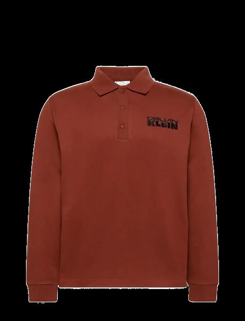 Calvin Klein Jeans | Ls Sueded Heavy Jersey Polo | XXL