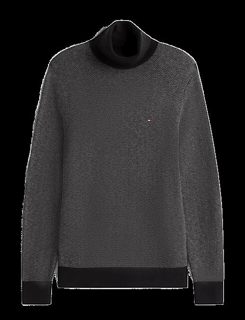 Tommy Hilfiger | Pima Ctn Cash Herringbone Roll | XS
