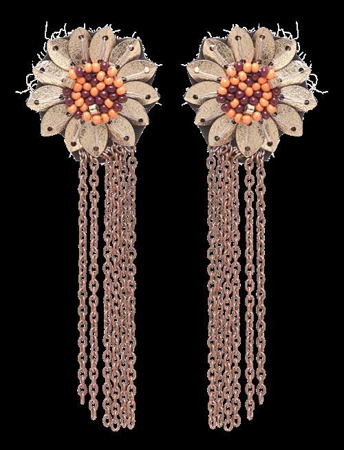 Pipol's Bazaar | La Vista Flower Ear Gold | ONE SIZE
