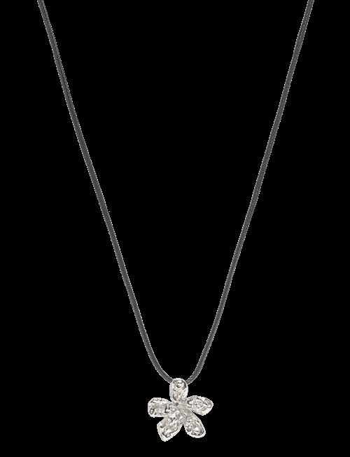 Bud To Rose | Senna Cord Necklace Silver | ONE SIZE