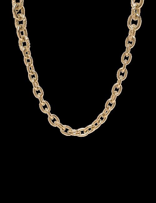 Bud To Rose | Ridge Mix Chunky Long Neckace Gold | ONE SIZE