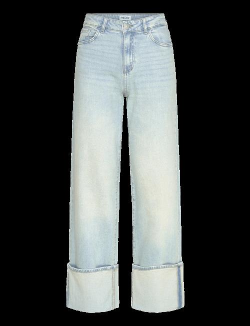 Pieces | Pcsilke Mw Fold Up Denim Jeans | 32 x 32