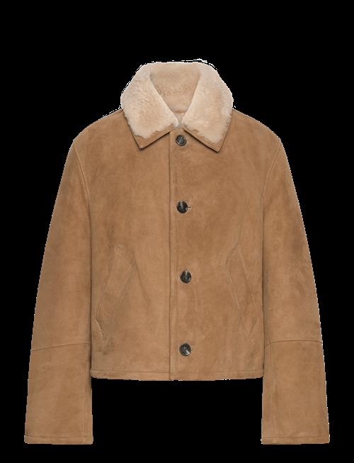 AMI | Shearling Buttonned Jacket | L