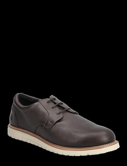 Hush Puppies | Men's Jenson Oxford  - Dark Brown Leather | 43