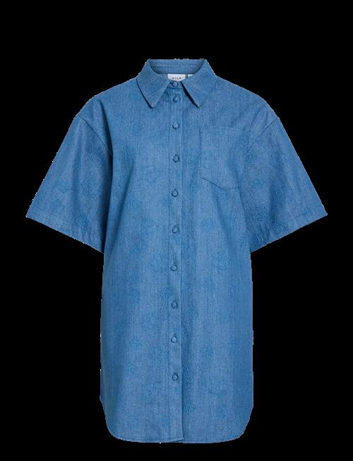 Vila | Viluna 3/4 Denim Shirt Dress | 36
