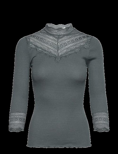 Rosemunde | Rwbenita Silk 3/4 Turtleneck Lace Top | M