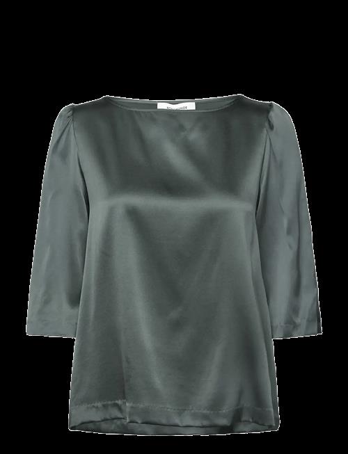 Rosemunde | Rwjade Silk 3/4 S Boatneck Blouse | 36