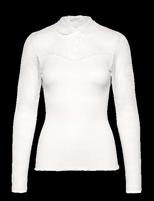 Rosemunde | Rwbeatha Silk Ls Lace Polo T-Shirt | M