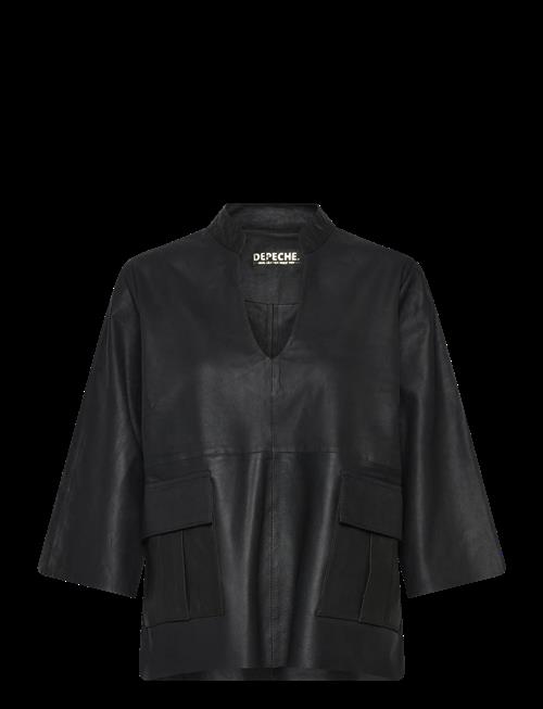 DEPECHE | Kyledep Leather Top | 36