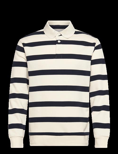 Lindbergh | Striped Polo Sweatshirt L/S | XL