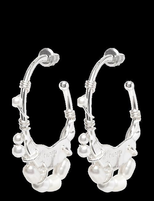 Pilgrim | Focus Hoop Earrings Silver-Plated | ONE SIZE