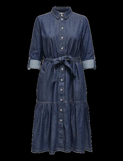 ONLY | Onlsevigny Frill 3/4 Sl Long Dress Dnm | XS