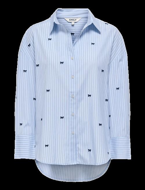 ONLY | Onloregon Zeidi Ls Bow Shirt Noos Wvn | L