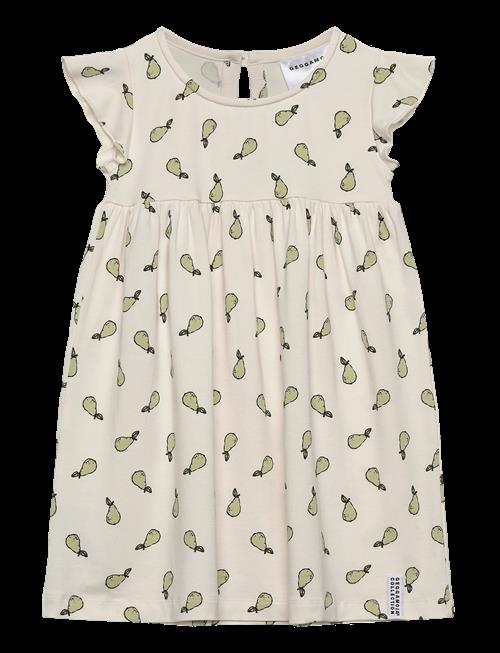 Geggamoja | Bamboo Flounce Dress Pears | 122/128