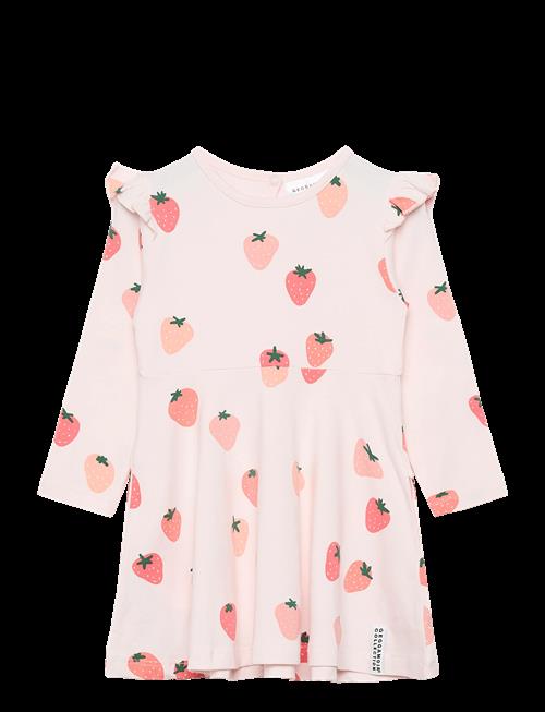 Geggamoja | Bamboo Flared Dress Strawberry | 74/80