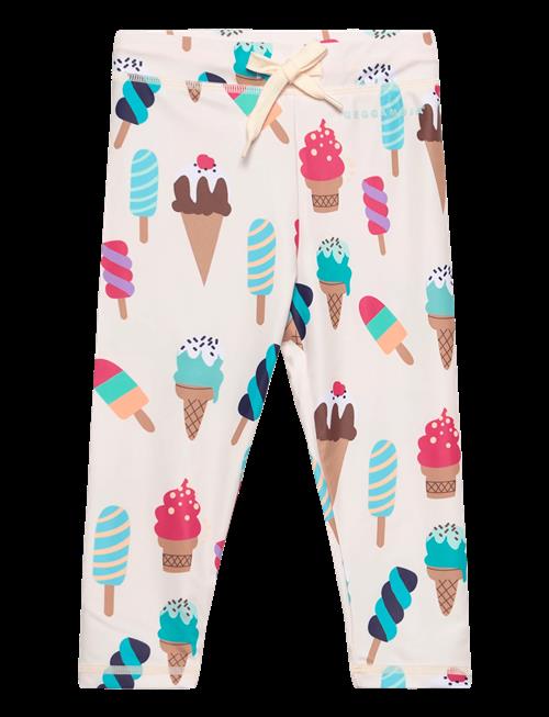 Geggamoja | Uv-Long Pants Beige Ice Cream | 134/140