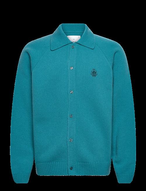 Edwin | Mars Polo Cardigan-Baltic | M