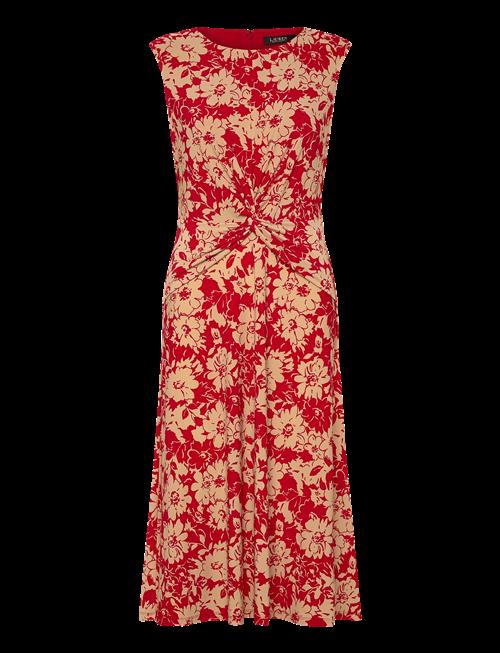 Lauren Ralph Lauren | Floral Twist-Front Stretch Jersey Dress | 38