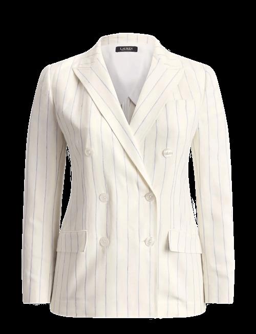 Lauren Women | Striped Linen Twill Blazer | 50