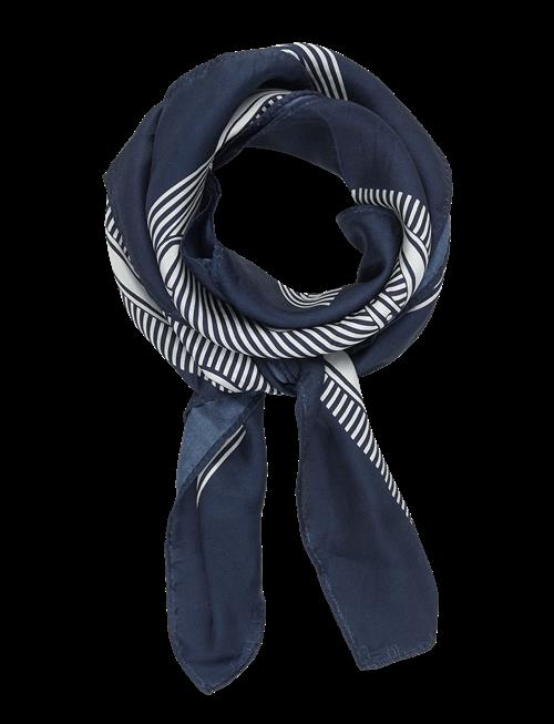 Lauren Ralph Lauren | Striped Belting-Print Silk Square Scarf | ONE SIZE