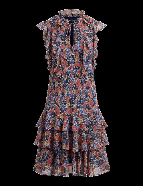 Lauren Ralph Lauren | Floral Ruffle-Trim Georgette Dress | 34