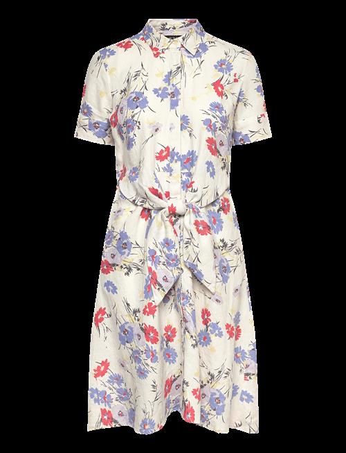 Lauren Ralph Lauren | Floral Tie-Front Linen Shirtdress | 34