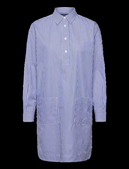 Lauren Ralph Lauren | Striped Cotton Broadcloth Shirtdress | 40