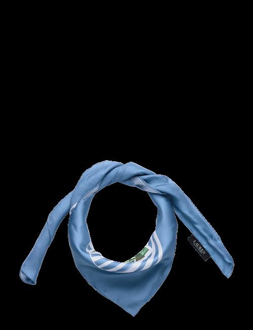 Lauren Ralph Lauren | Striped Postcard-Print Silk Square Scarf | ONE SIZE