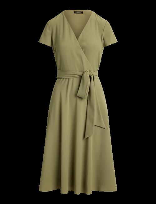 Lauren Ralph Lauren | Belted Georgette Surplice Dress | 38