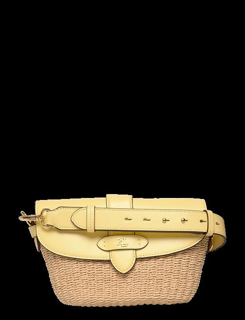Lauren Ralph Lauren | Straw-Leather Small Lynden Shoulder Bag | ONE SIZE