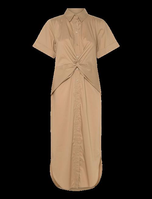 Lauren Ralph Lauren | Twist-Front Cotton-Blend Shirtdress | 36