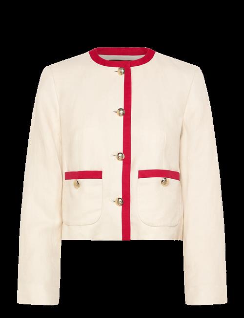 Lauren Ralph Lauren | Two-Tone Linen-Blend Twill Blazer | 38