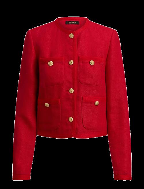 Lauren Ralph Lauren | Linen Herringbone Cropped Jacket | 40