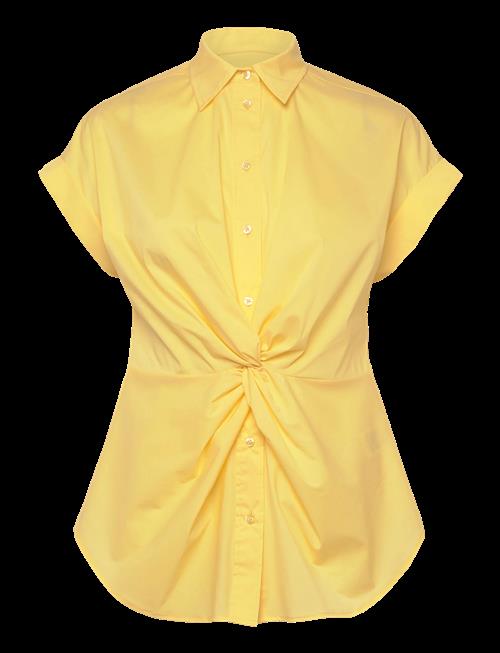 Lauren Ralph Lauren | Twist-Front Cotton Short-Sleeve Shirt | M