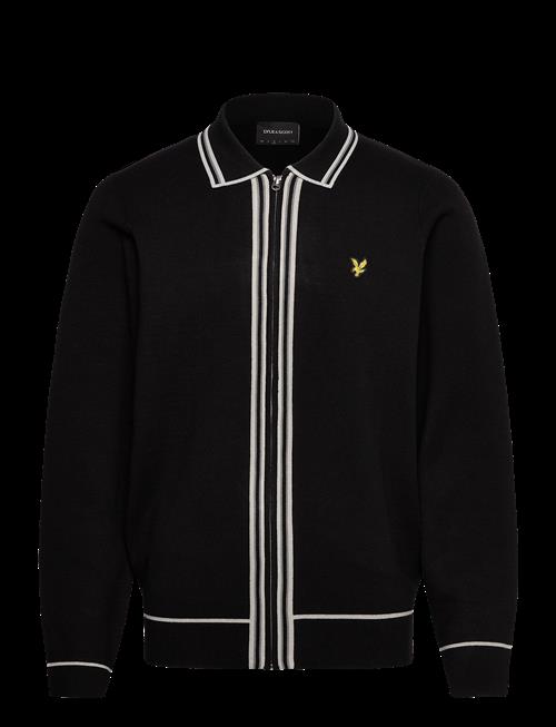 Lyle & Scott | Tipped Knitted Zip Through Jacket | L