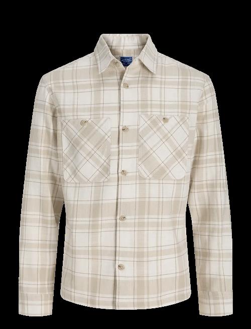 Jack & Jones | Jprblurayle Linen Bl.check Ls Shirt Sn | XXL