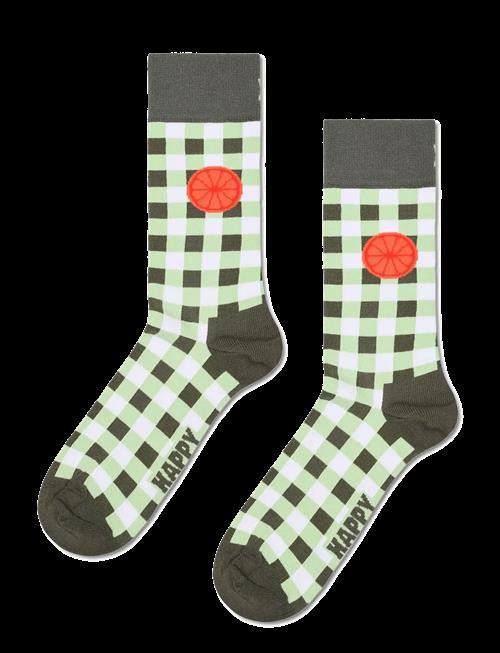 Happy Socks | Gingham Orange Sock | 41-46